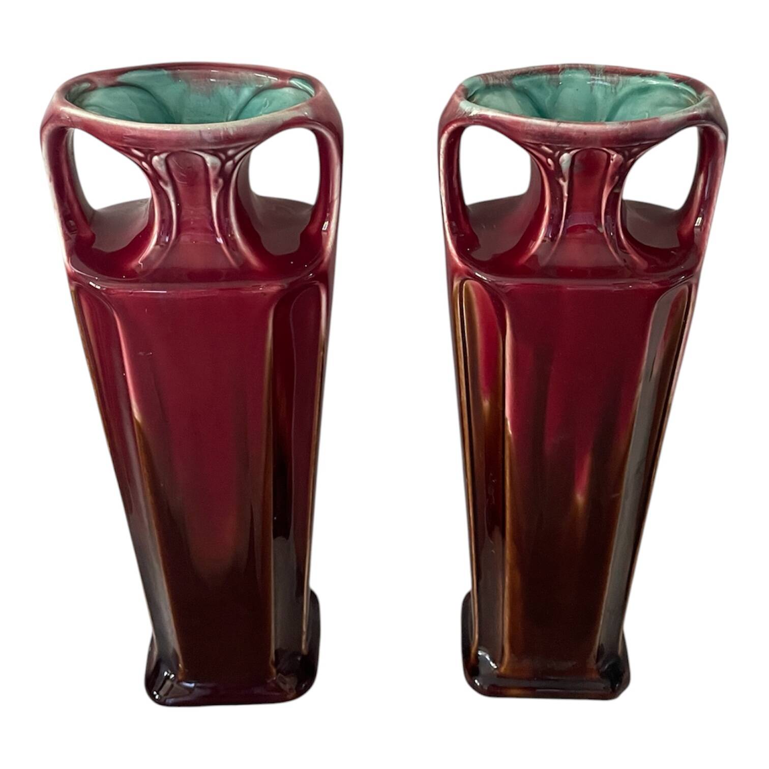 Pair of Orchies Art Deco vases