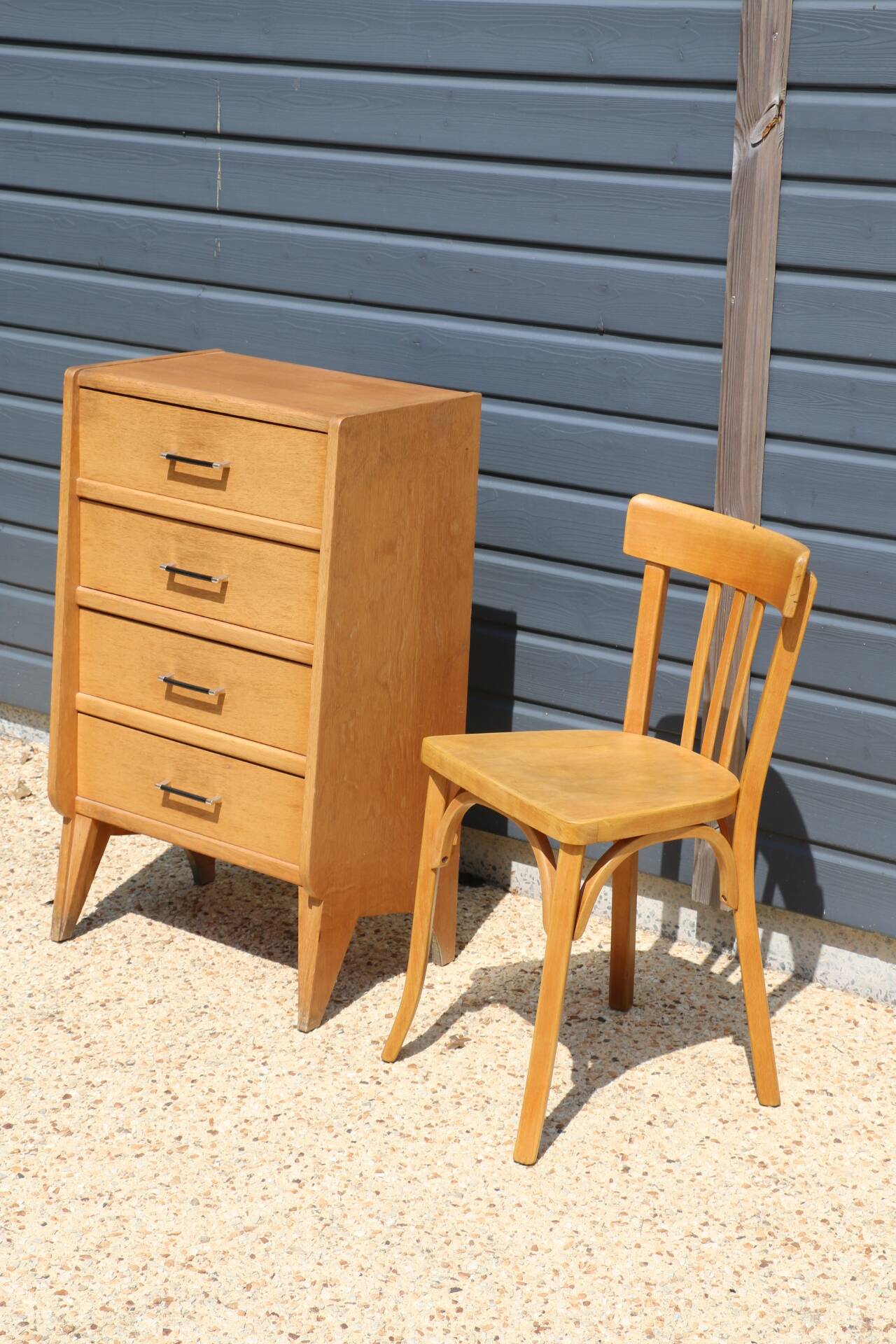 Chiffonnier 4 tiroirs années 60