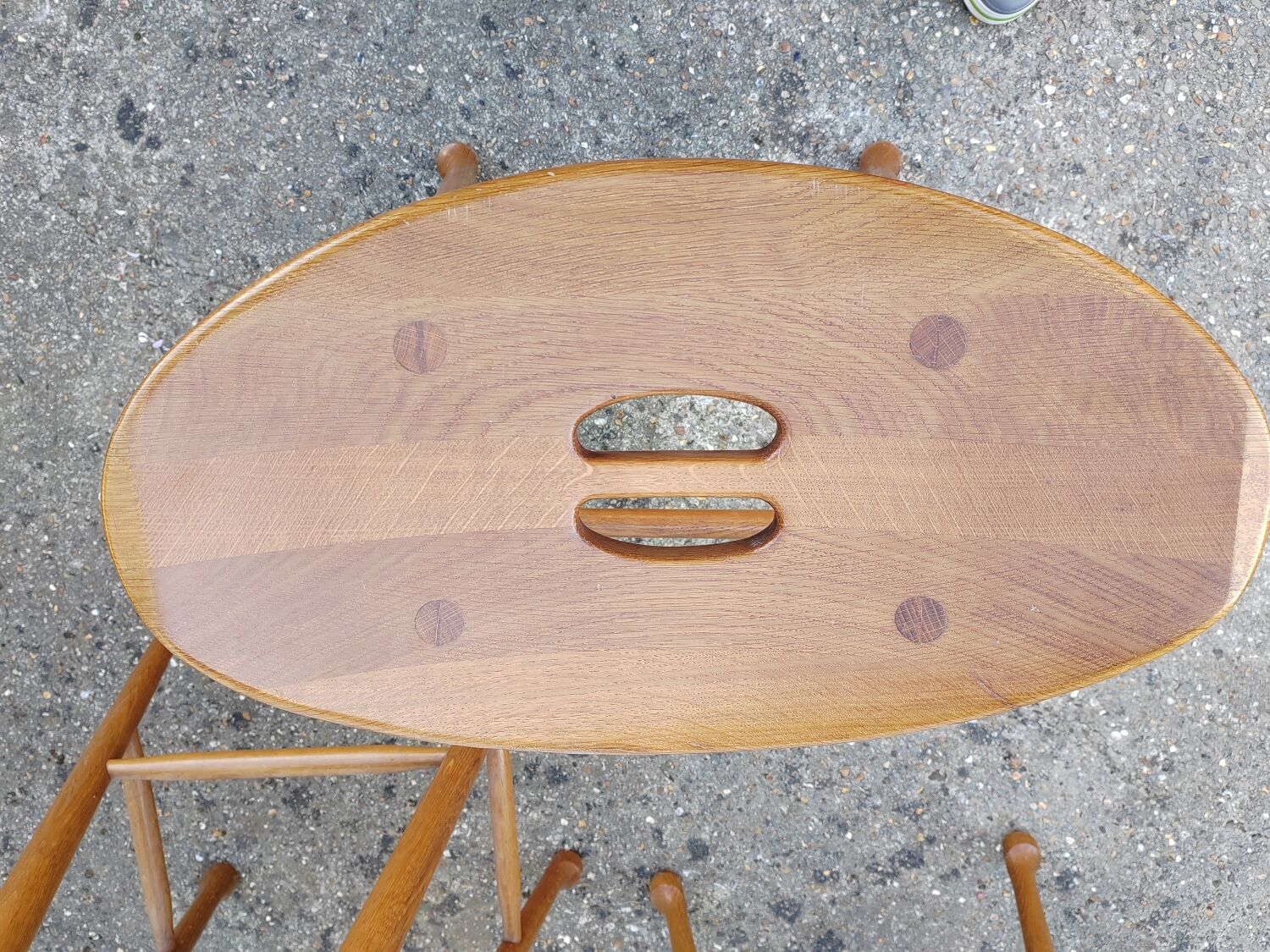 Vintage oak bar stool