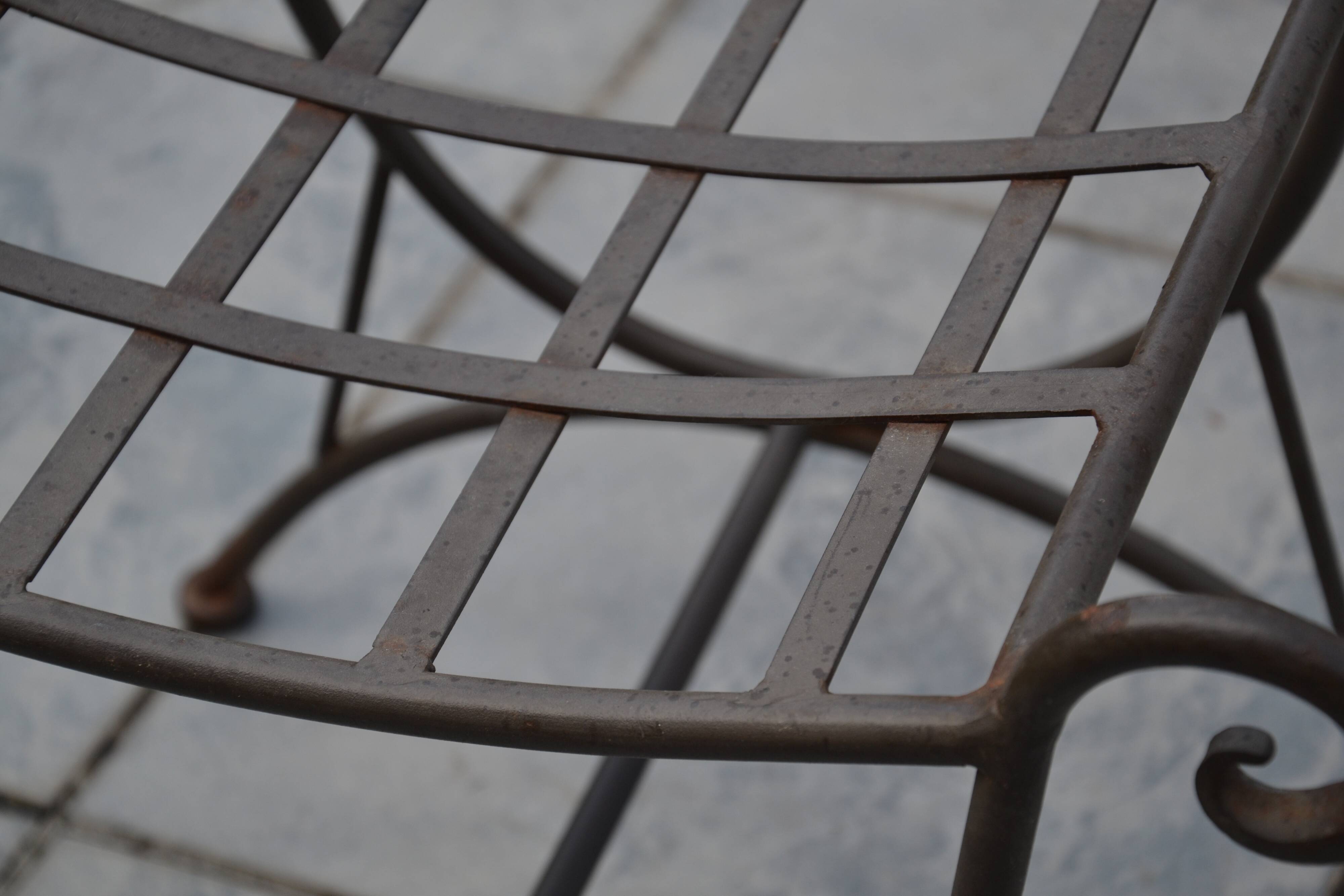 Curule stool/seat in Neo-Classical Empire style