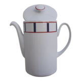 Blue and red Basque coffee maker