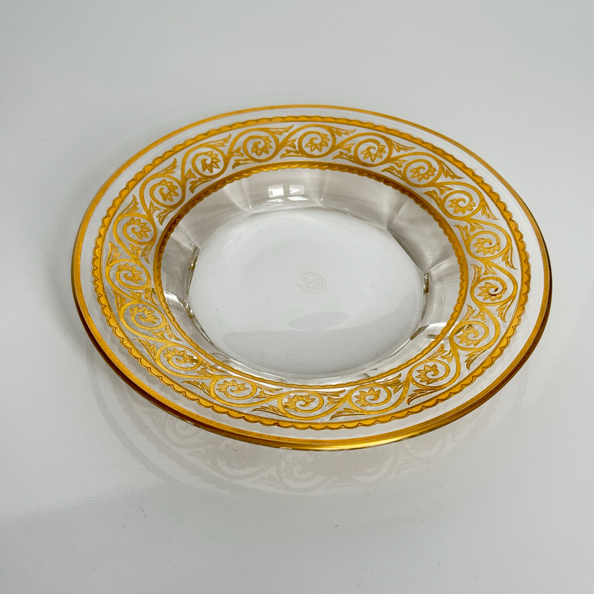 Baccarat Crystal Tray – Golden Frieze