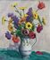 Tableau HST "Bouquet de fleurs des champs" E. Guyot (XIX°-XX°)