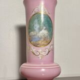 Opaline Vase Saint Louis peint main