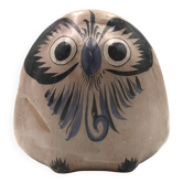 Mexican ceramic owl, sculpture from Mexico, 1970s.