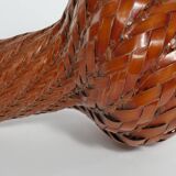 Early 20th Century Taisho/Showa Period Japanese Woven Bamboo Ikebana Vase