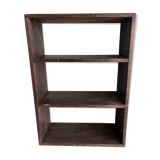 Patinated wood shelf