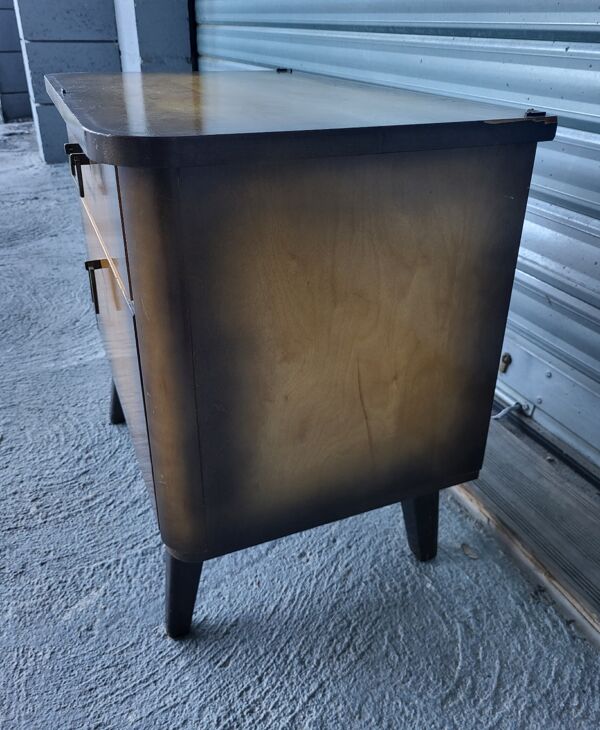 Coiffeuse commode miroir triptyque et chevet style scandinave Vintage