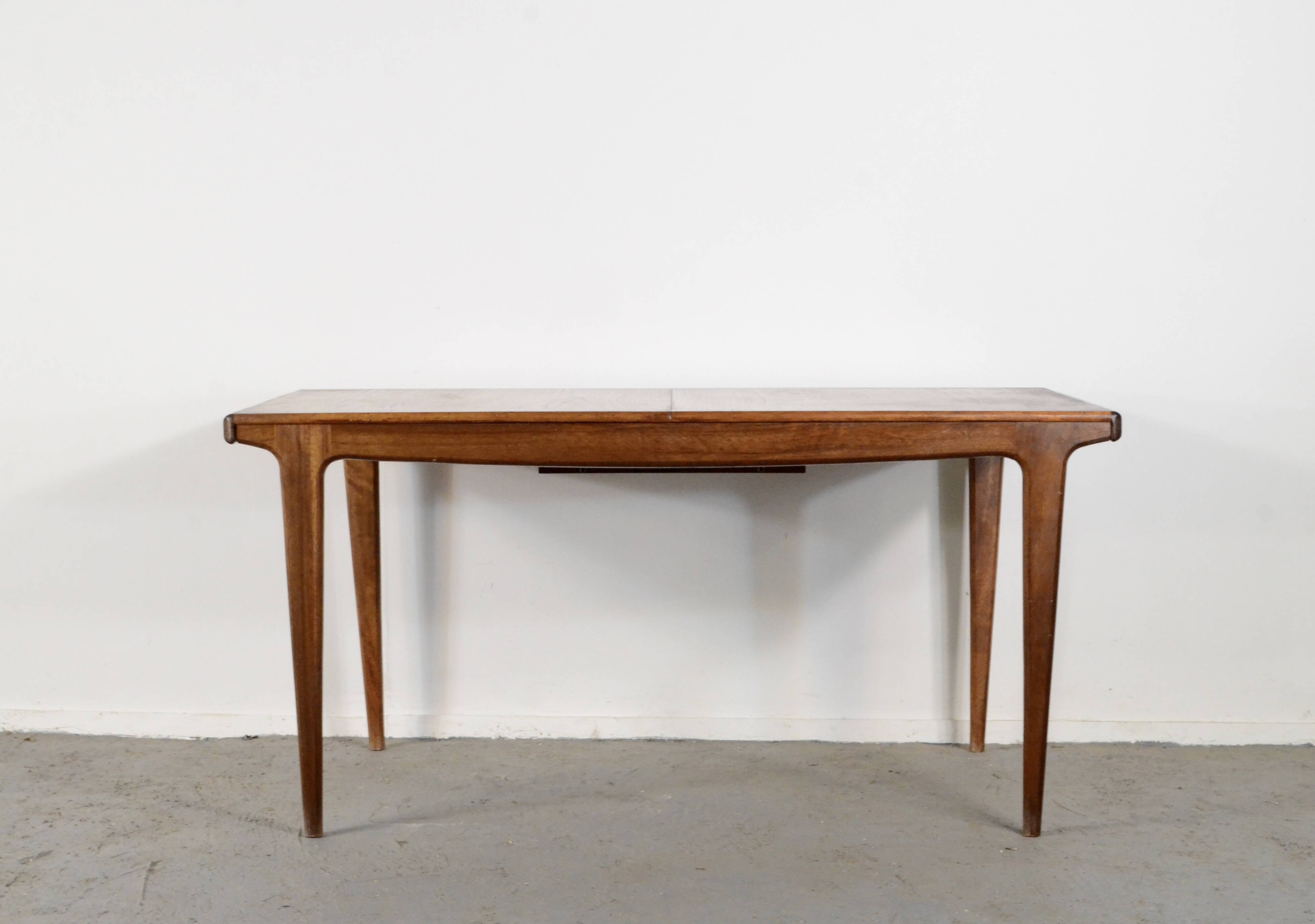 Danish Midcentury Extending Teak Table.