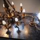Old chandelier 8 fires / 8 branches gilded bronze Louis XVI TBE