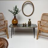 Pair of Vintage rattan chairs