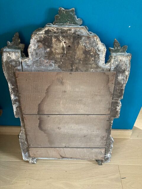 Old mirror gilded wood style L XVI