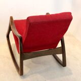 Rocking-chair in beech by Ton
