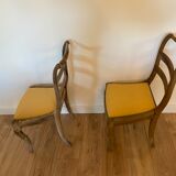 Paire de chaises en bois