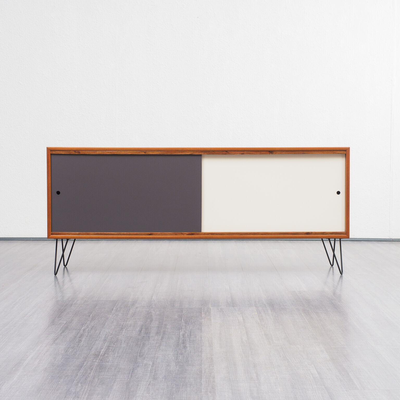 Vintage string, reversible doors, teak, 165cm