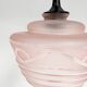 Pink glass ceiling lamp (per piece), 1960s