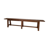 Banc en bois vernis