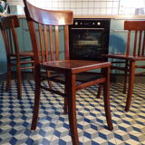 Set of 3 vintage bistro chairs