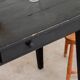 Large black farmhouse table 1950