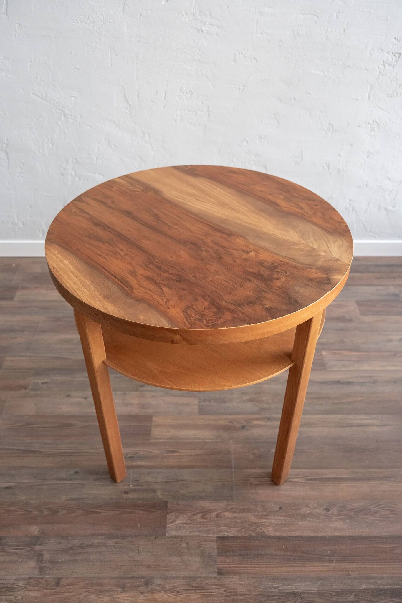Table d'appoint tchécoslovaque en bois, années 80