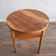 Table d'appoint tchécoslovaque en bois, années 80