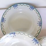 4 assiettes creuses vintage de St Amand 220631