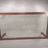 Table basse laiton verre