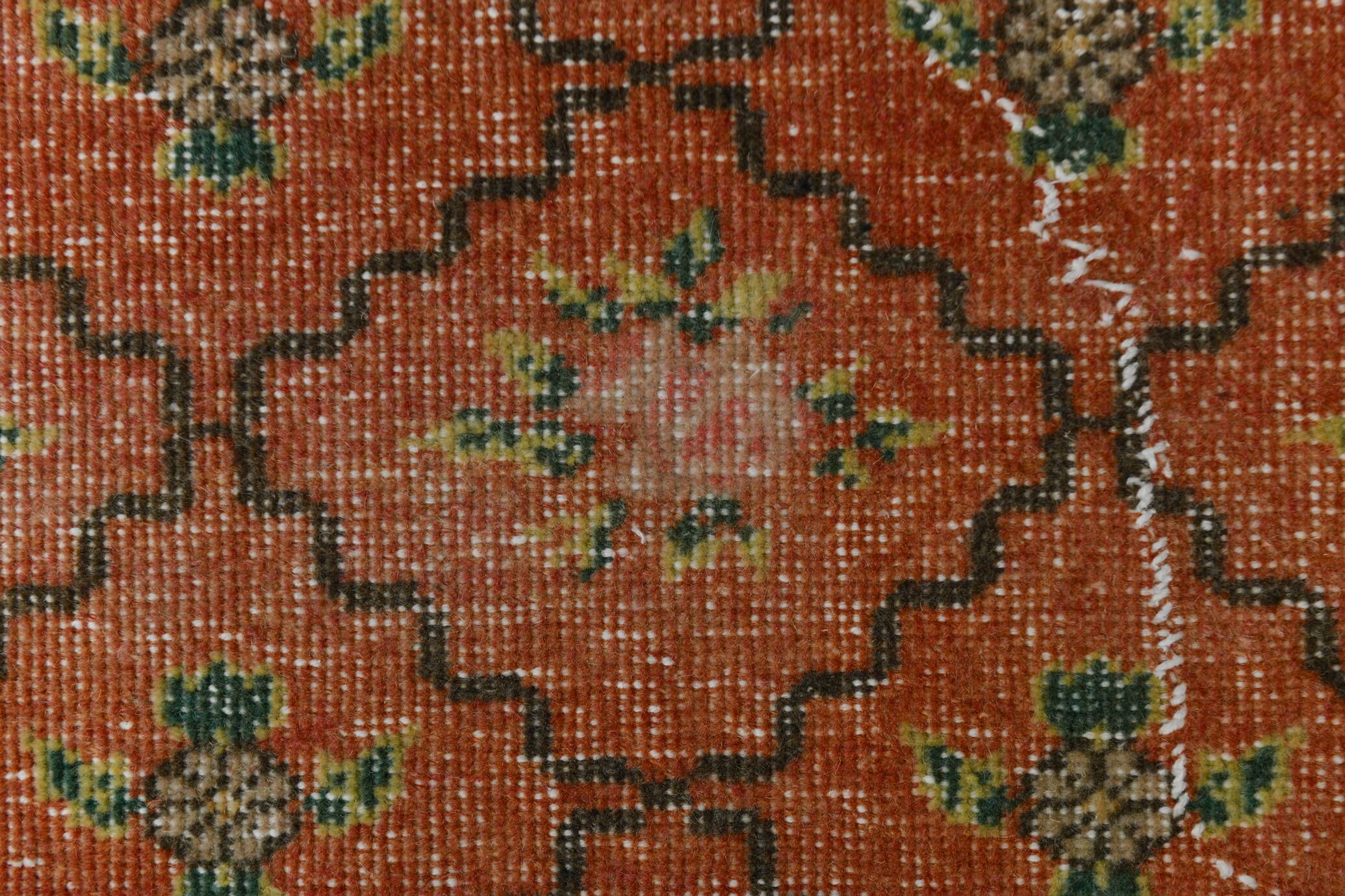 2x7 short vintage runner rug, 78x208cm