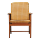 Fauteuil danois jaune par Børge Mogensen, années 1970