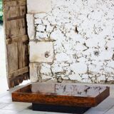 Elm burl coffee table, 1970