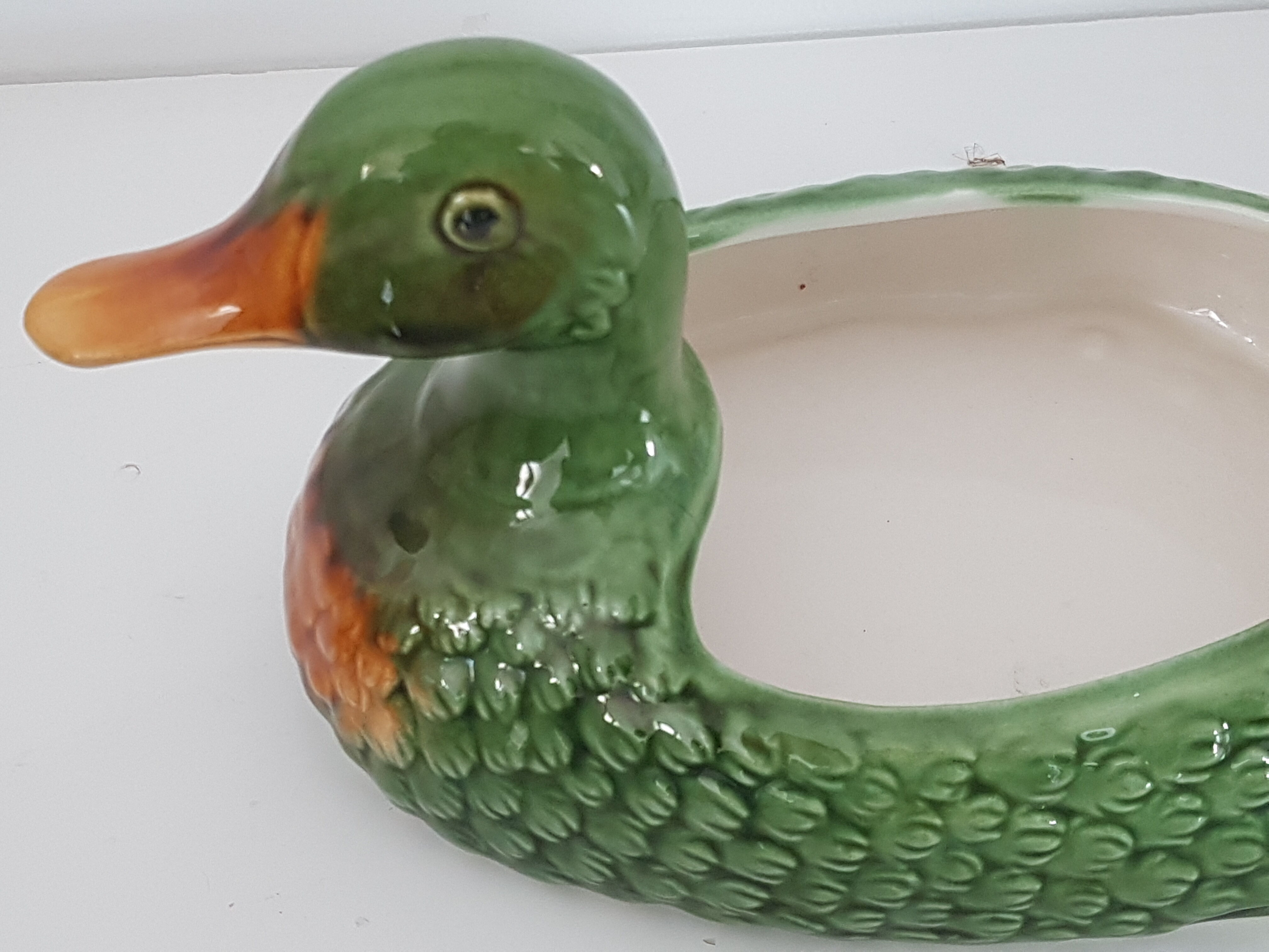Empty pocket ceramic duck slip