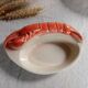 6 ramekins/cassolettes lobster slush culinary ceramics, by Charles Amand, 1960/70