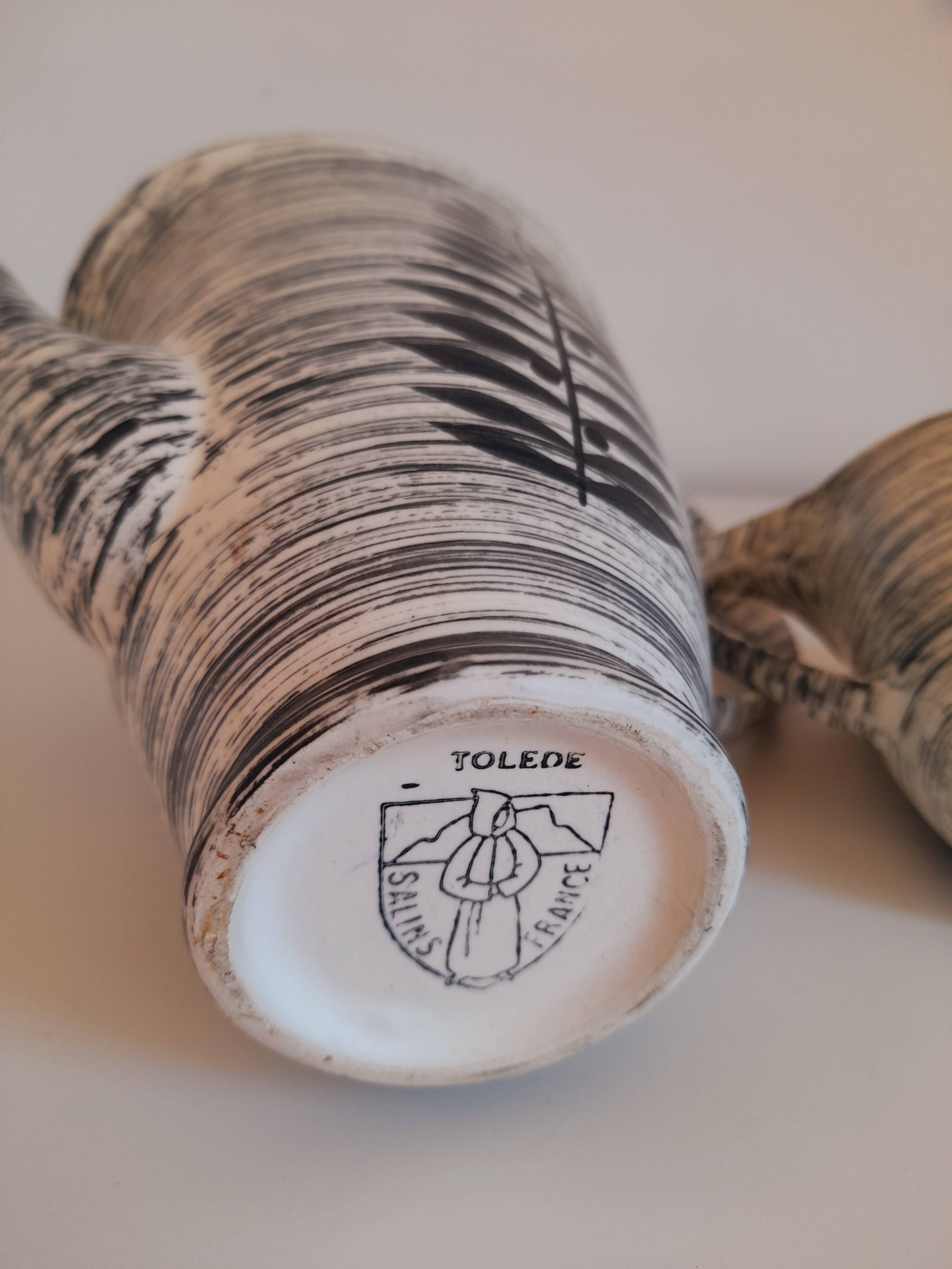 Ensemble verseuse à café et pot à lait Salins collection Tolède
