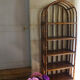 Vintage rattan library
