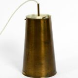 Large Mid Century Modern copper pendant lamp with 4 sockets