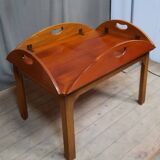 Mahogany boat coffee table