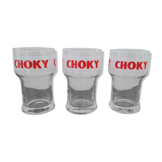 Set of 3 Choky glasses