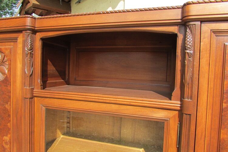 Wardrobe, Art Deco period library, pine pigne, 1930s