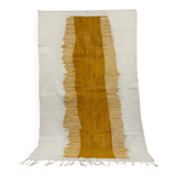 Kilim Berber Rug • Ochre Yellow Pattern