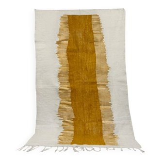 Tapis berbère Kilim • Motif ocre jaune