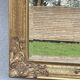vintage bevelled mirror in rectangular shape, stucco and gilded wood in Louis XV baroque style