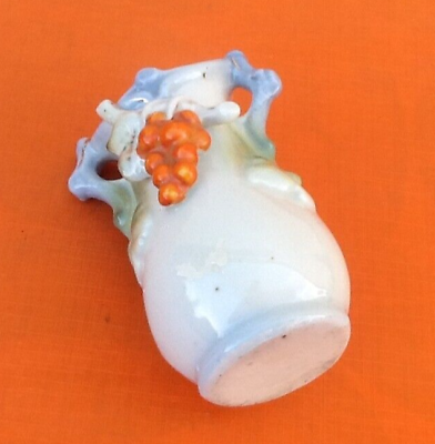 Ceramic vase with floral decoration