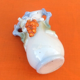 Ceramic vase with floral decoration