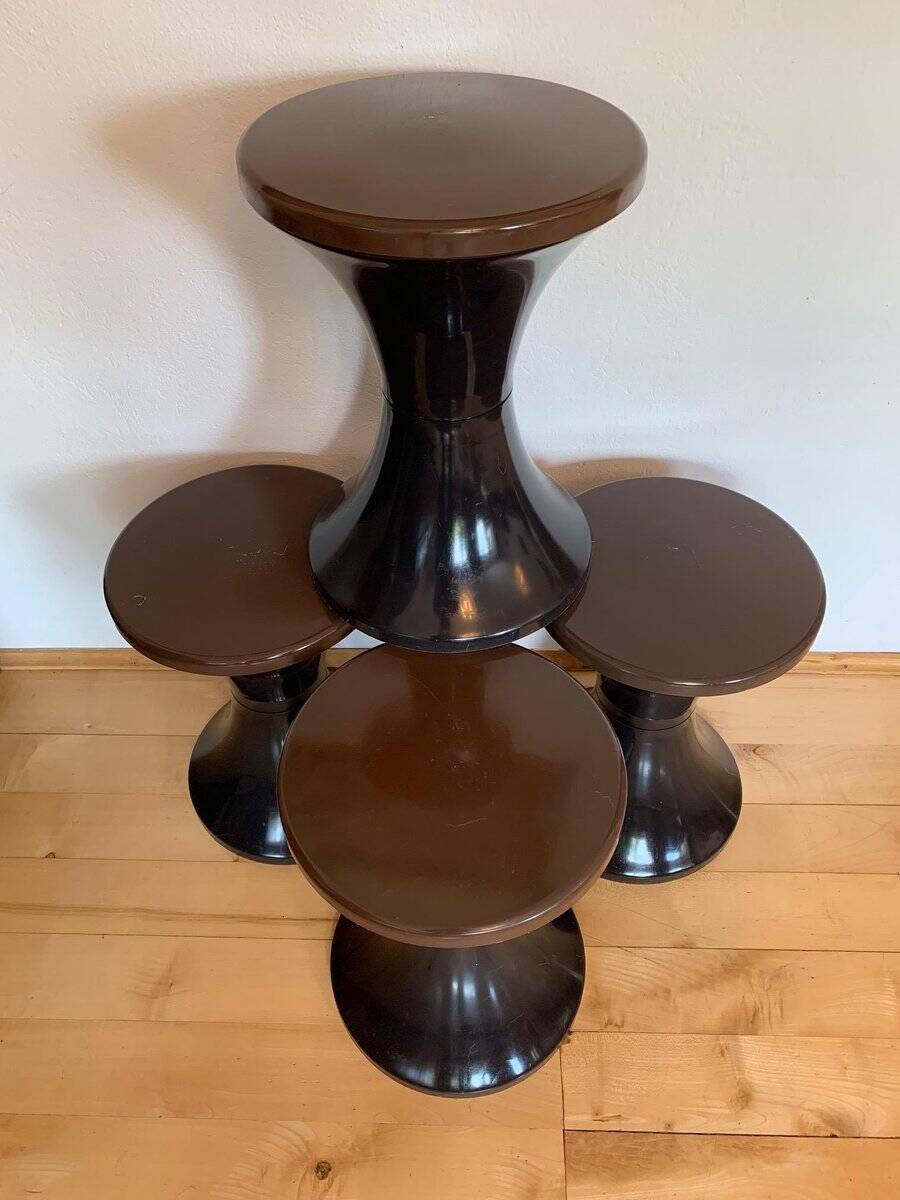 Tulip Tulpen stools, 1970s, set of 4