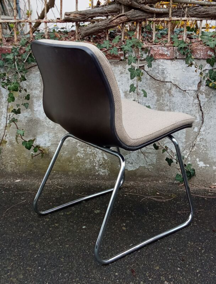 Steelcase Strafor chair, sled legs, 1970s