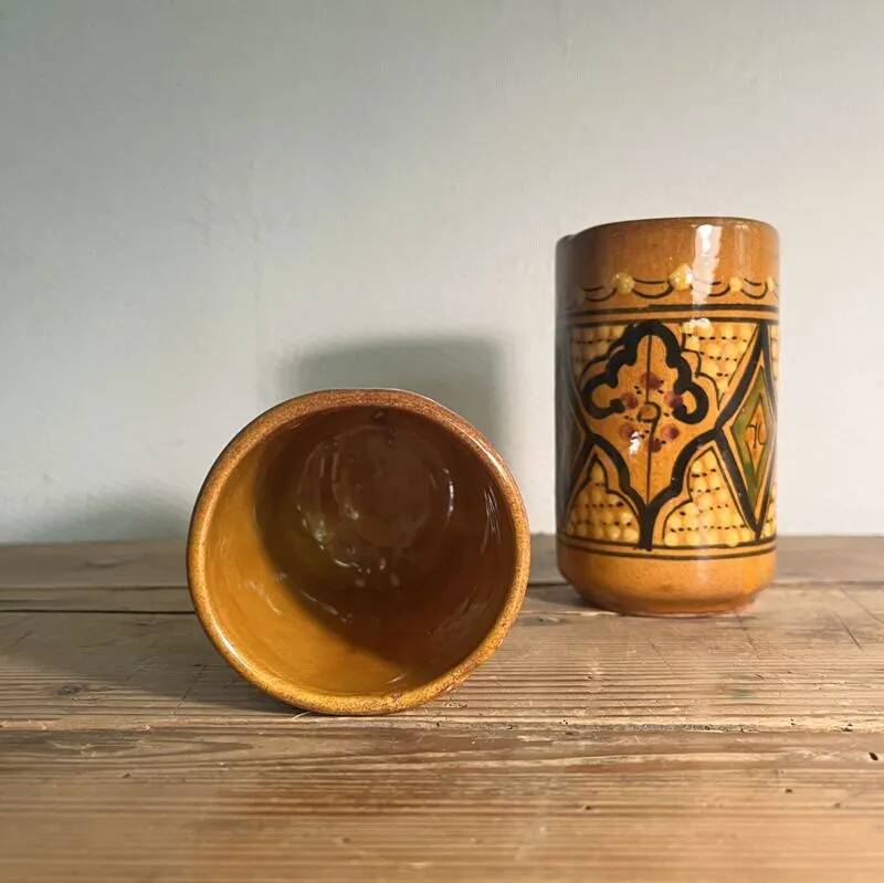 Glazed ceramic mugs