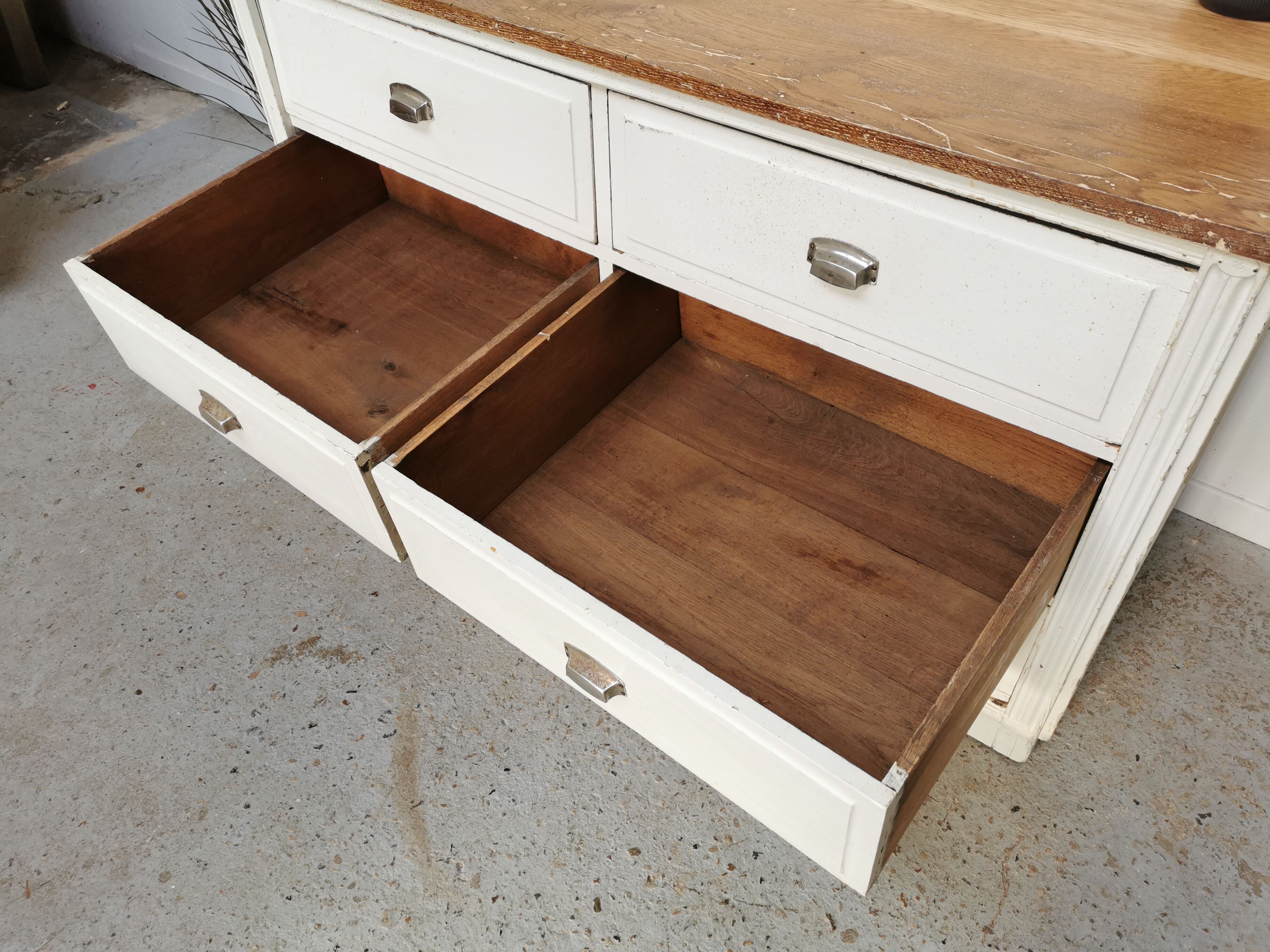Comptoir meuble de métier à tiroirs