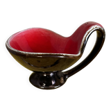 Vide poche West Germany - Forme Libre Marron irisée et rouge - 60’s