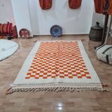 Handmade wool Berber rug 250x150 cm
