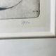 Signed painting sketch The Hille of Home by Muford Carter, wood frame
